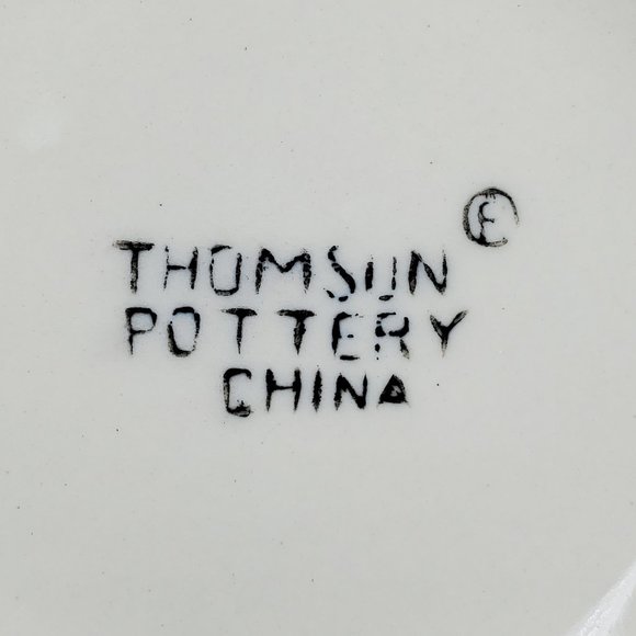 Thomson Pottery Birdhouse Soup Mugs Oversized Coffee Mugs Birds Flowers Leaves - Picture 7 of 7